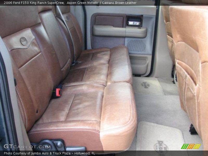 Aspen Green Metallic / Castano Brown Leather 2006 Ford F150 King Ranch SuperCrew