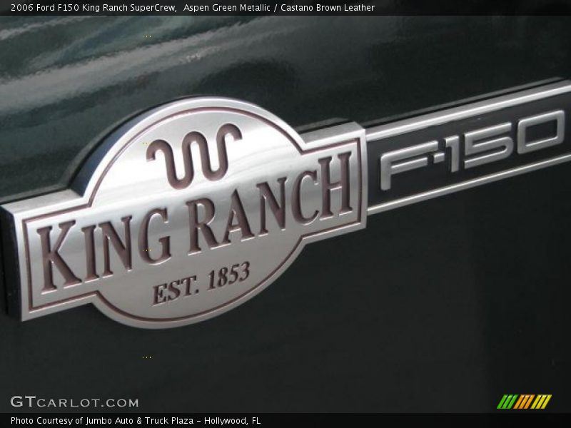 Aspen Green Metallic / Castano Brown Leather 2006 Ford F150 King Ranch SuperCrew