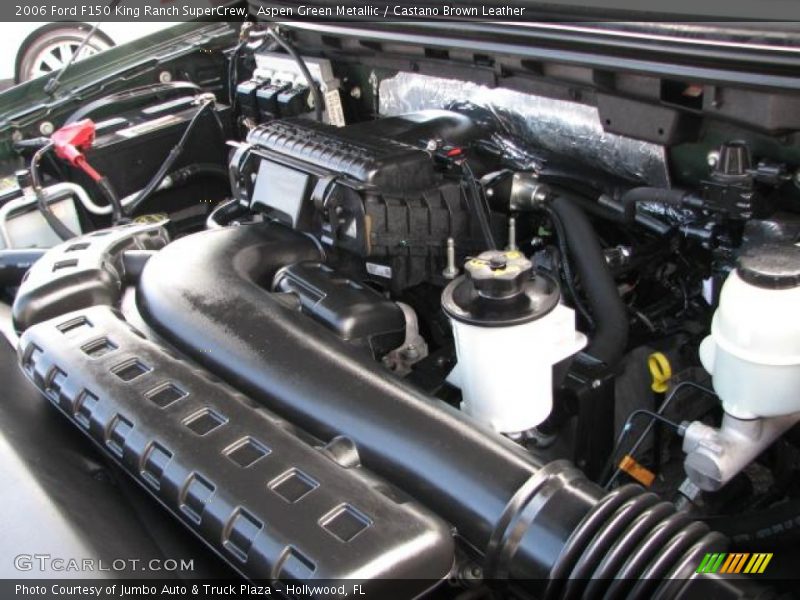 Aspen Green Metallic / Castano Brown Leather 2006 Ford F150 King Ranch SuperCrew