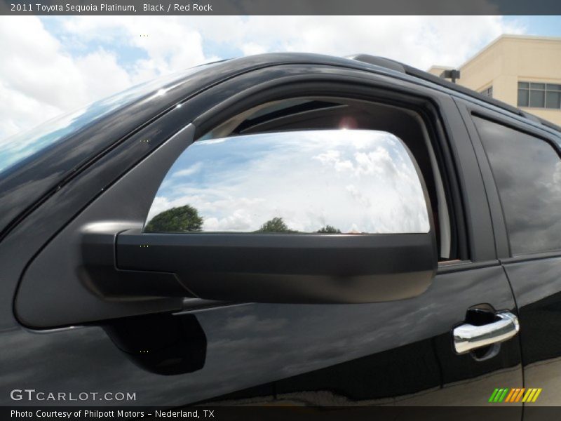 Black / Red Rock 2011 Toyota Sequoia Platinum