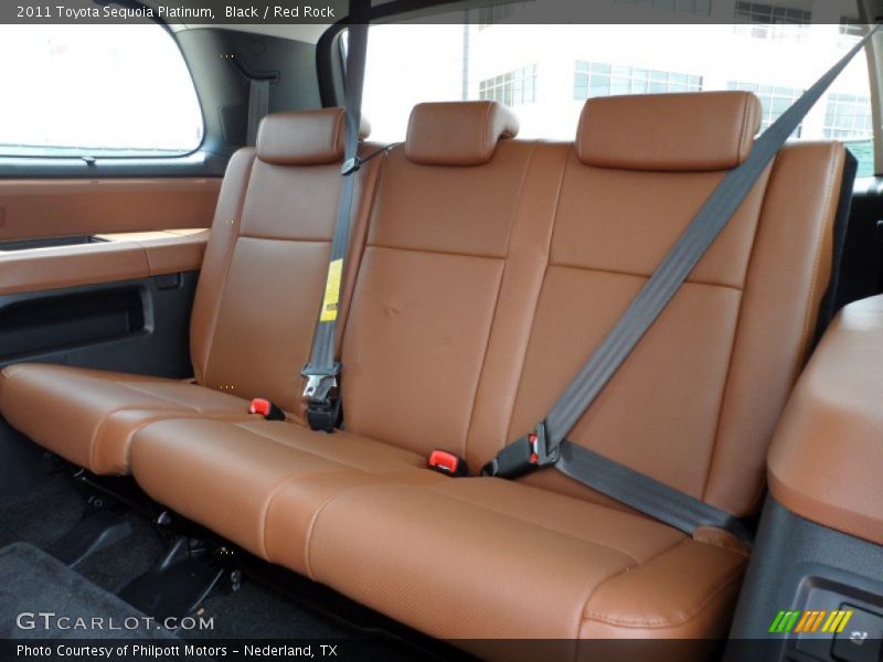  2011 Sequoia Platinum Red Rock Interior