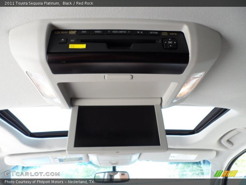 Black / Red Rock 2011 Toyota Sequoia Platinum