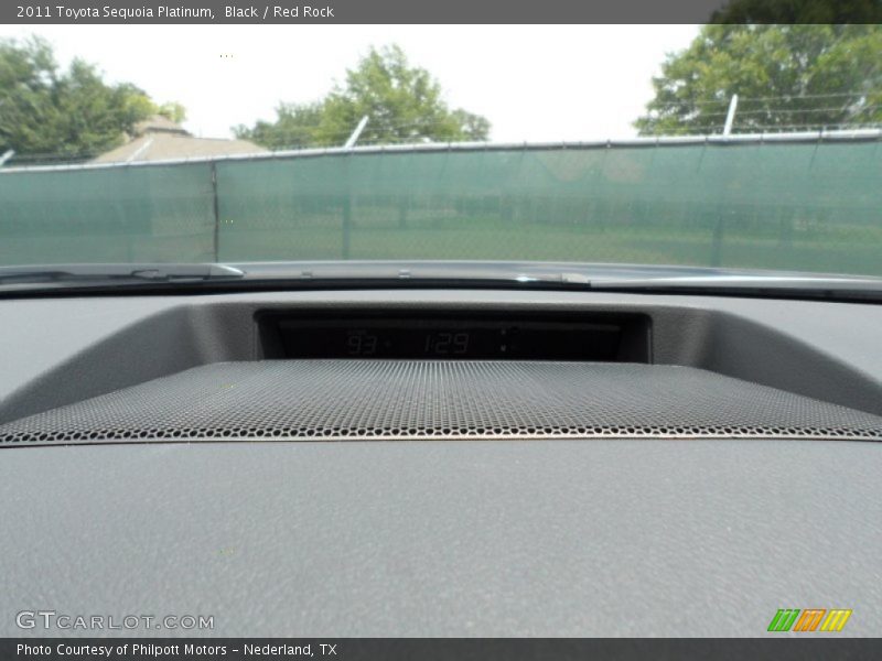 Black / Red Rock 2011 Toyota Sequoia Platinum
