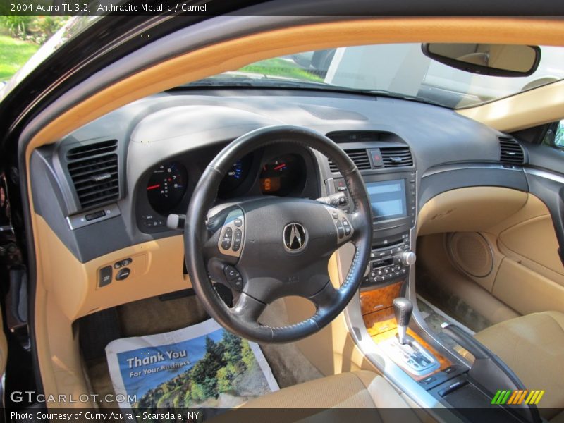 Anthracite Metallic / Camel 2004 Acura TL 3.2