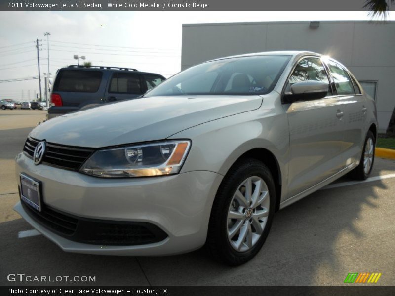 White Gold Metallic / Cornsilk Beige 2011 Volkswagen Jetta SE Sedan