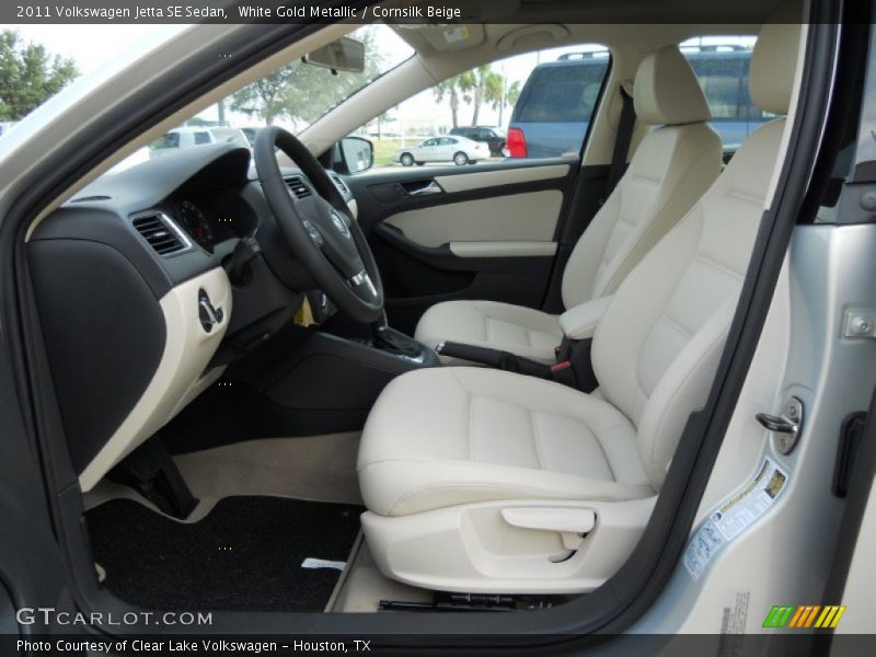 White Gold Metallic / Cornsilk Beige 2011 Volkswagen Jetta SE Sedan