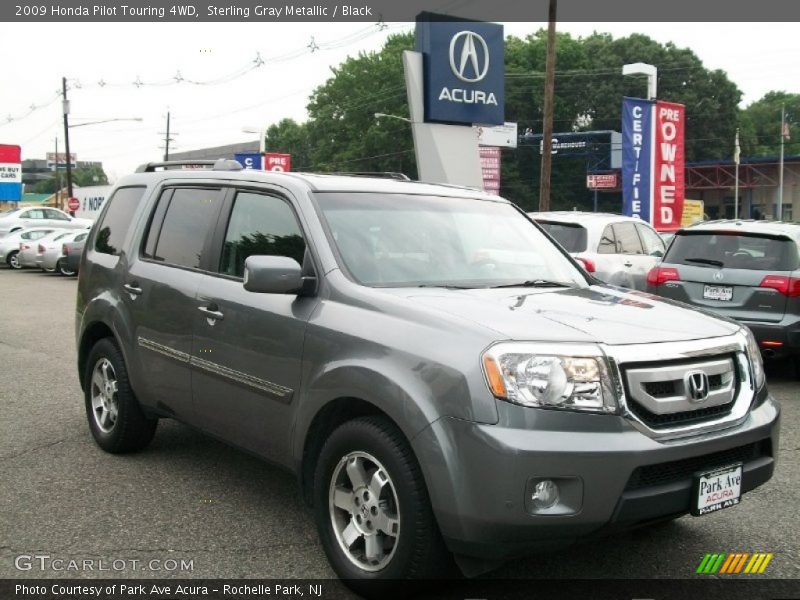 Sterling Gray Metallic / Black 2009 Honda Pilot Touring 4WD