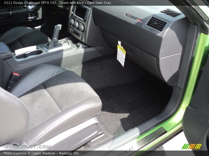Green with Envy / Dark Slate Gray 2011 Dodge Challenger SRT8 392