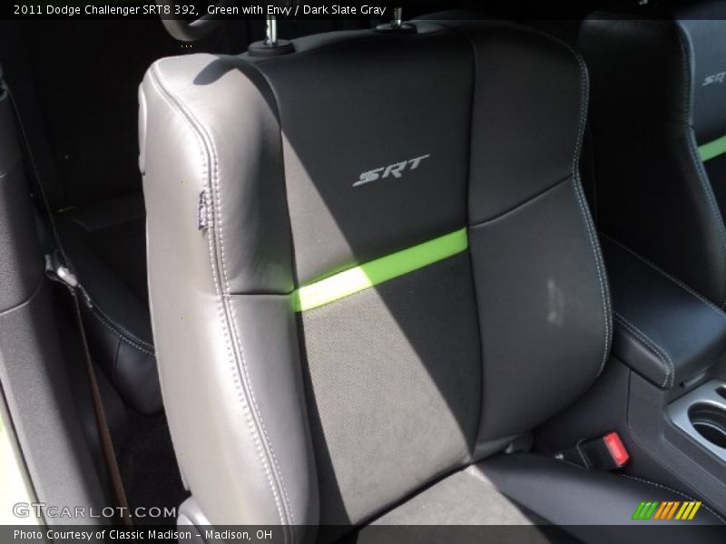 Green with Envy / Dark Slate Gray 2011 Dodge Challenger SRT8 392