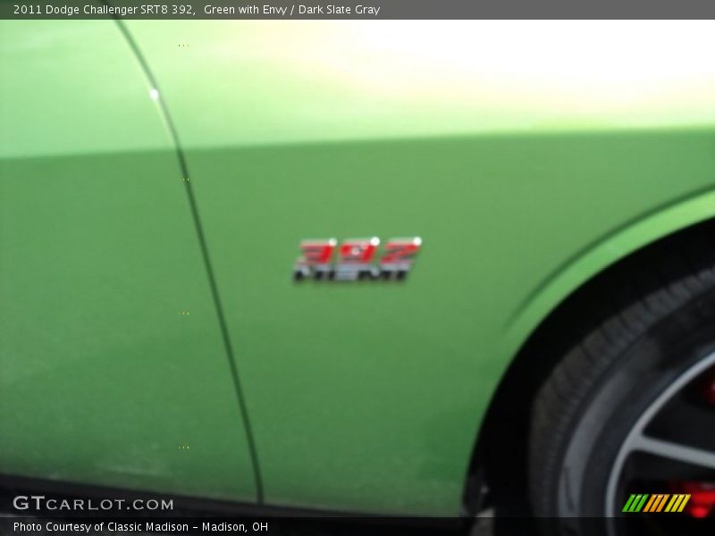 Green with Envy / Dark Slate Gray 2011 Dodge Challenger SRT8 392