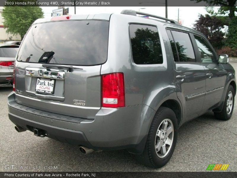 Sterling Gray Metallic / Black 2009 Honda Pilot Touring 4WD