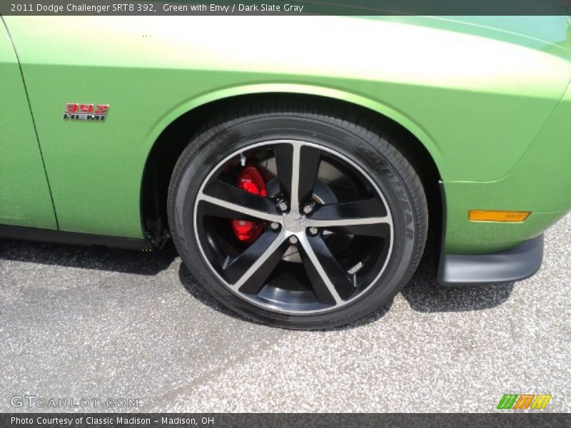 Green with Envy / Dark Slate Gray 2011 Dodge Challenger SRT8 392