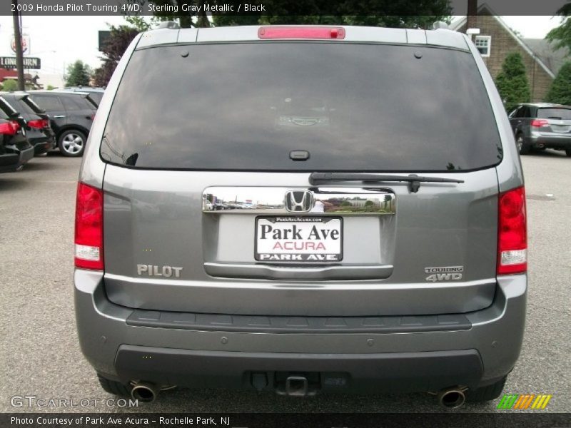 Sterling Gray Metallic / Black 2009 Honda Pilot Touring 4WD