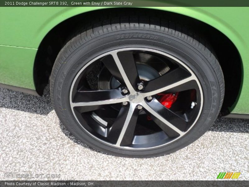 Green with Envy / Dark Slate Gray 2011 Dodge Challenger SRT8 392