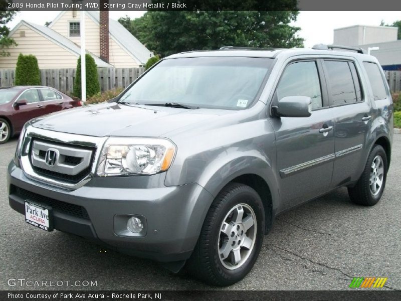 Sterling Gray Metallic / Black 2009 Honda Pilot Touring 4WD