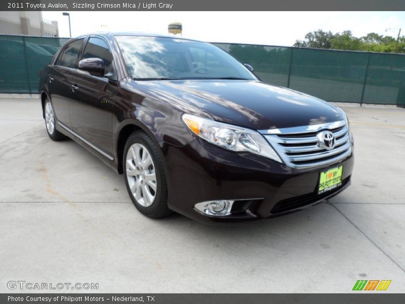 Sizzling Crimson Mica / Light Gray 2011 Toyota Avalon