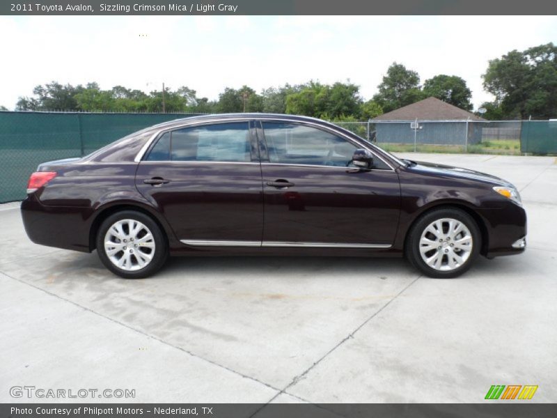 Sizzling Crimson Mica / Light Gray 2011 Toyota Avalon