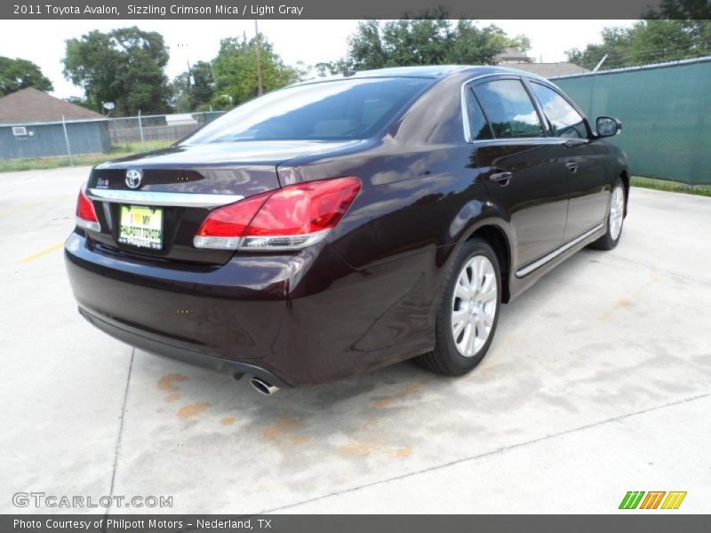 Sizzling Crimson Mica / Light Gray 2011 Toyota Avalon