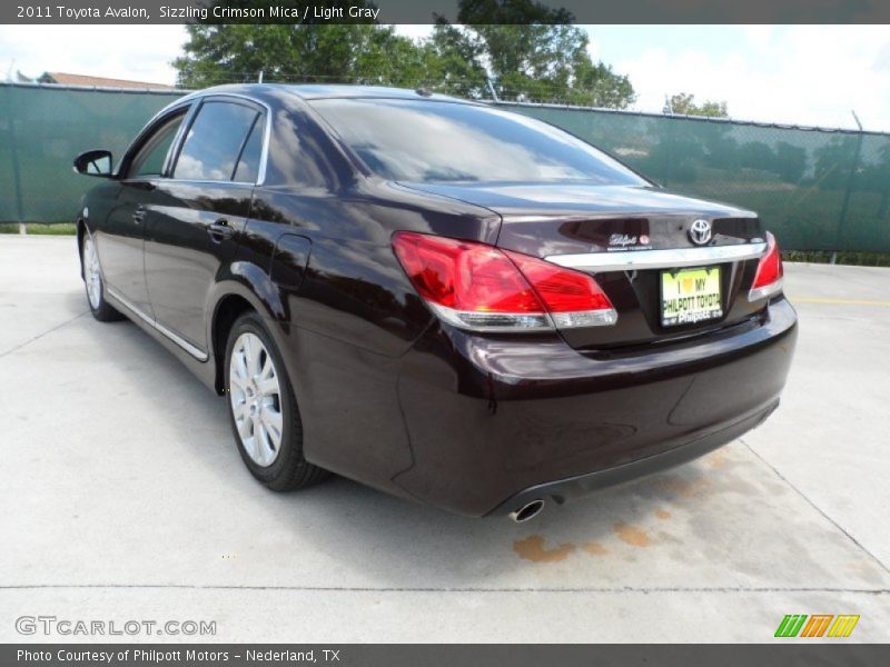 Sizzling Crimson Mica / Light Gray 2011 Toyota Avalon