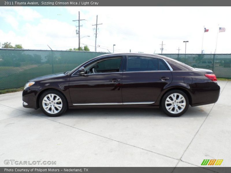Sizzling Crimson Mica / Light Gray 2011 Toyota Avalon