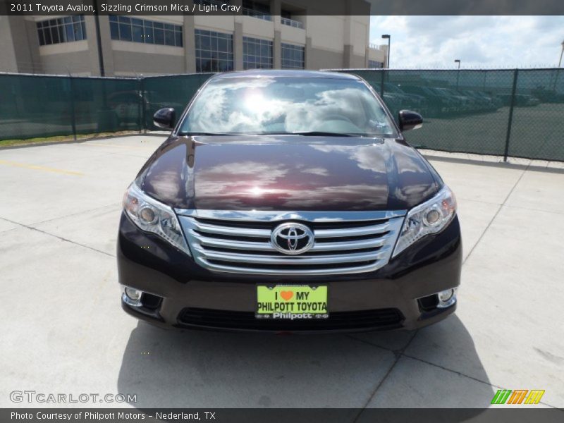 Sizzling Crimson Mica / Light Gray 2011 Toyota Avalon