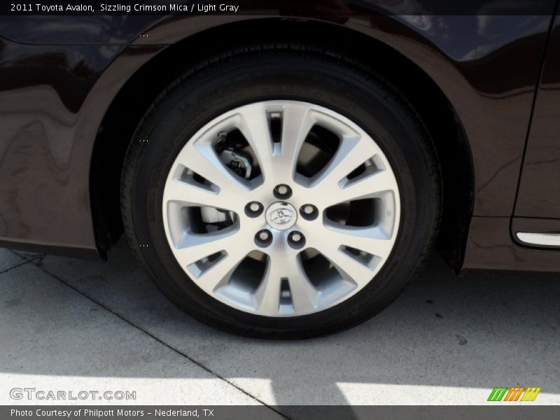 Sizzling Crimson Mica / Light Gray 2011 Toyota Avalon