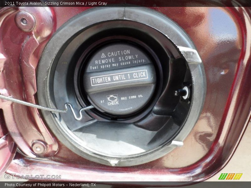 Sizzling Crimson Mica / Light Gray 2011 Toyota Avalon