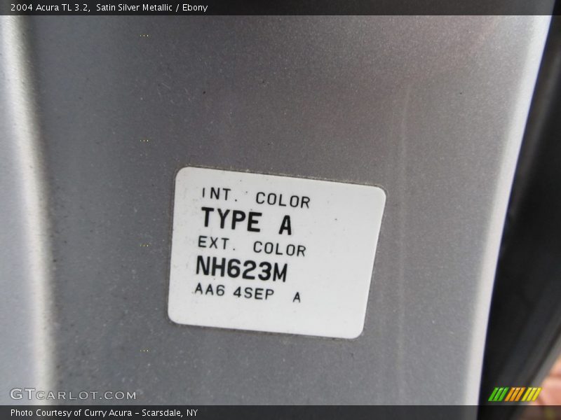 Satin Silver Metallic / Ebony 2004 Acura TL 3.2