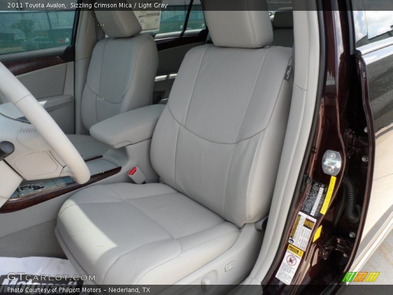 Sizzling Crimson Mica / Light Gray 2011 Toyota Avalon