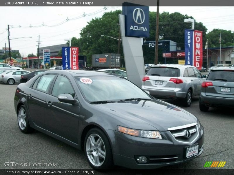 Polished Metal Metallic / Taupe 2008 Acura TL 3.2