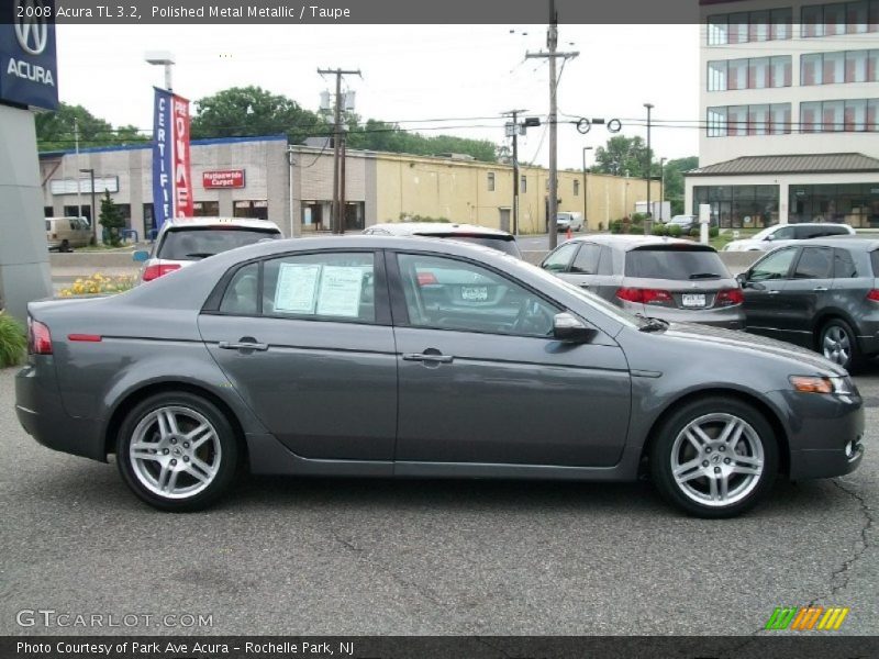 Polished Metal Metallic / Taupe 2008 Acura TL 3.2
