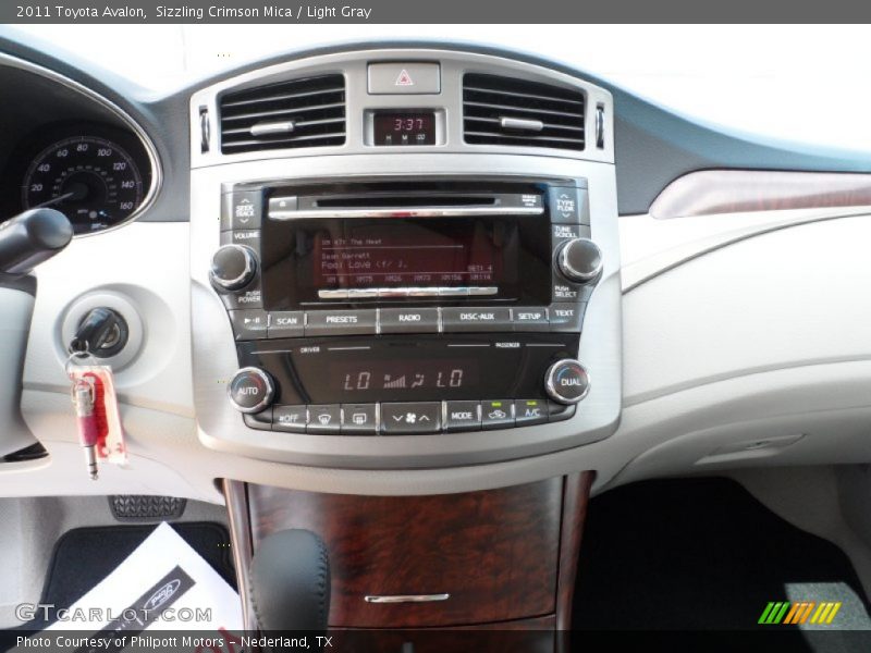 Sizzling Crimson Mica / Light Gray 2011 Toyota Avalon