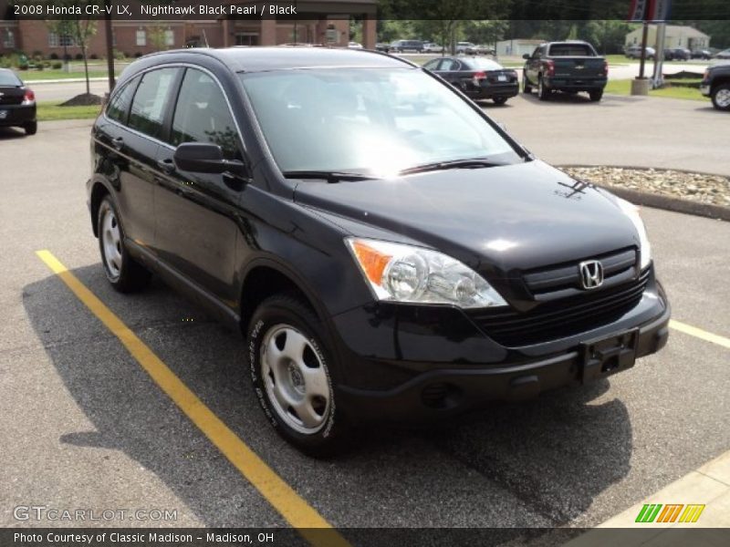 Nighthawk Black Pearl / Black 2008 Honda CR-V LX