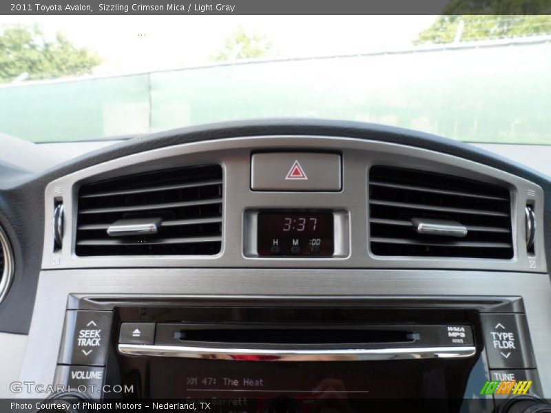 Sizzling Crimson Mica / Light Gray 2011 Toyota Avalon