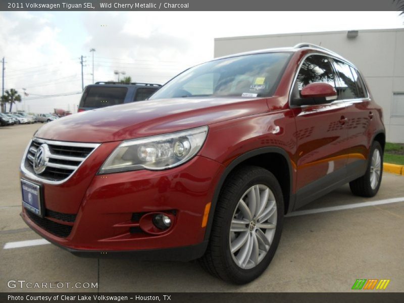 Wild Cherry Metallic / Charcoal 2011 Volkswagen Tiguan SEL