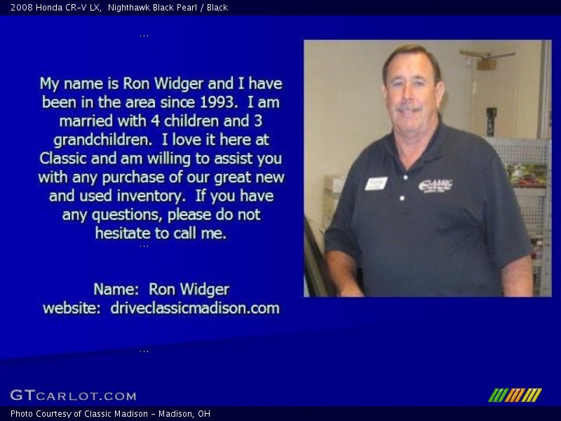 Nighthawk Black Pearl / Black 2008 Honda CR-V LX