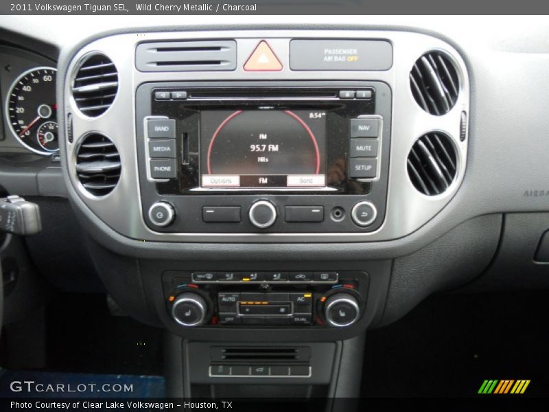 Wild Cherry Metallic / Charcoal 2011 Volkswagen Tiguan SEL