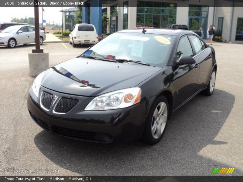 Black / Ebony Black 2008 Pontiac G6 Sedan