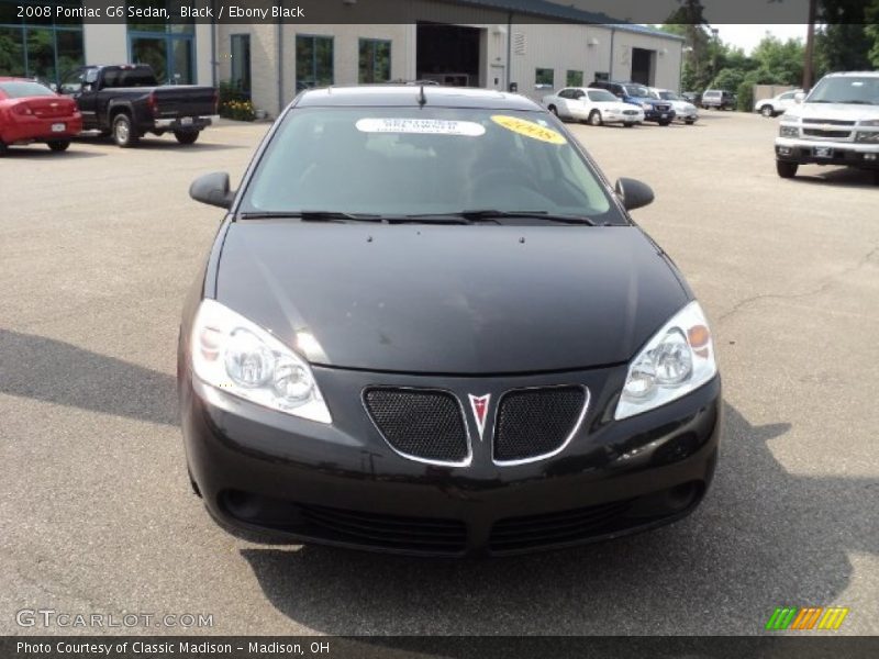 Black / Ebony Black 2008 Pontiac G6 Sedan