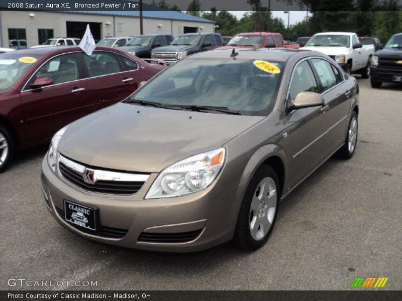 Bronzed Pewter / Tan 2008 Saturn Aura XE