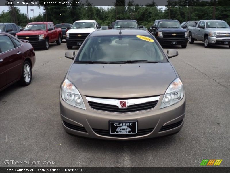 Bronzed Pewter / Tan 2008 Saturn Aura XE