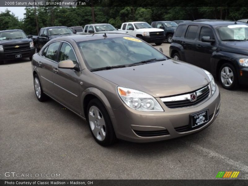 Bronzed Pewter / Tan 2008 Saturn Aura XE
