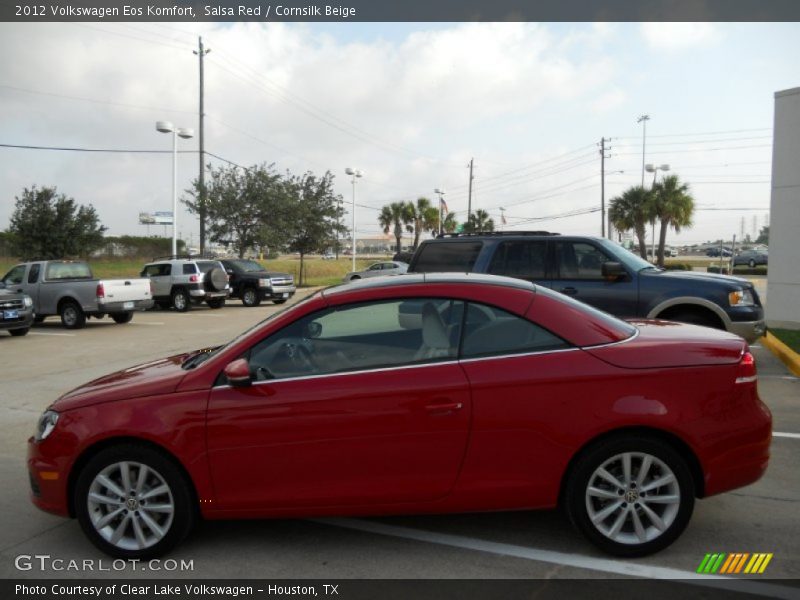 Salsa Red / Cornsilk Beige 2012 Volkswagen Eos Komfort