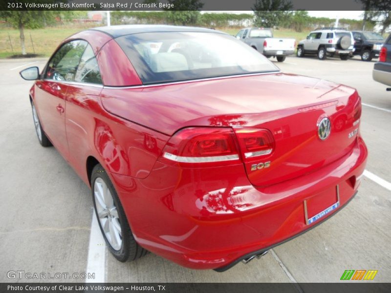 Salsa Red / Cornsilk Beige 2012 Volkswagen Eos Komfort