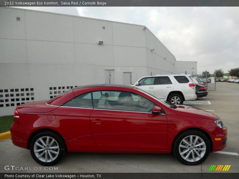 Salsa Red / Cornsilk Beige 2012 Volkswagen Eos Komfort