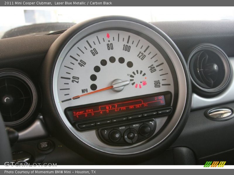 Laser Blue Metallic / Carbon Black 2011 Mini Cooper Clubman