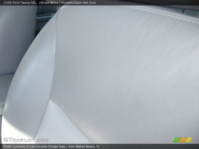 Vibrant White / Medium/Dark Flint Grey 2006 Ford Taurus SEL