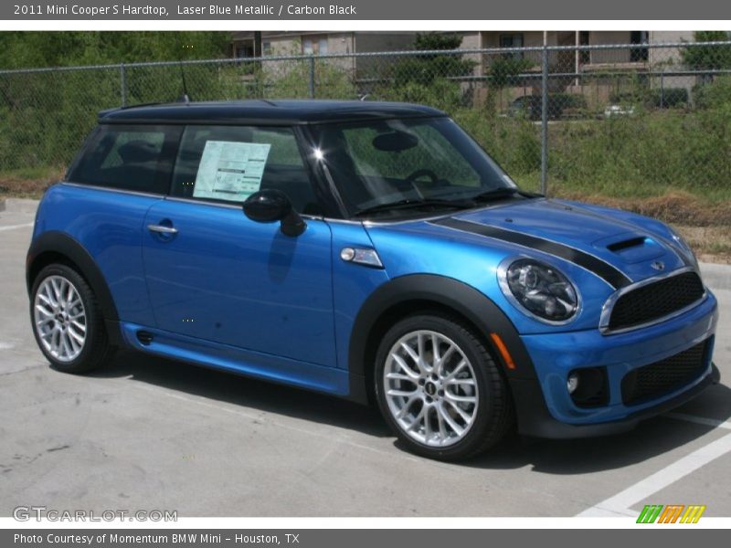Laser Blue Metallic / Carbon Black 2011 Mini Cooper S Hardtop