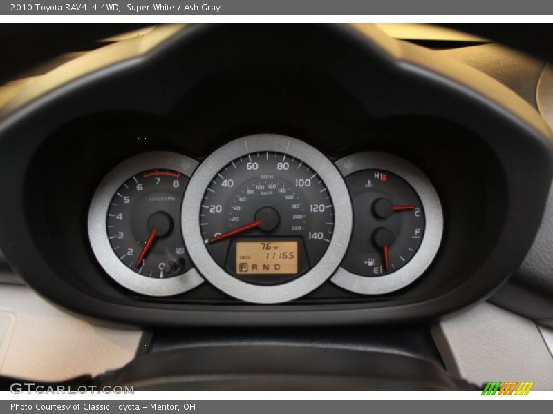 Super White / Ash Gray 2010 Toyota RAV4 I4 4WD