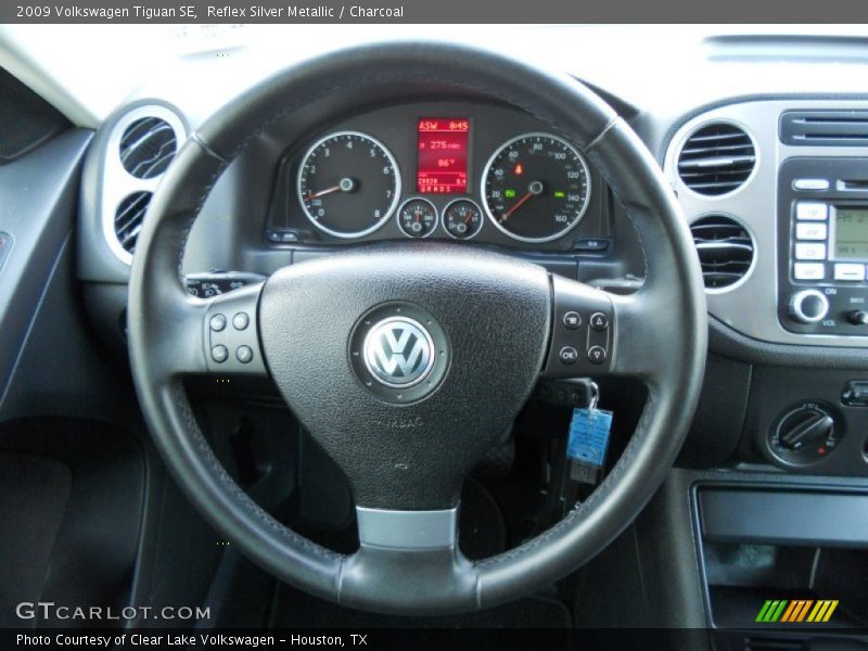 Reflex Silver Metallic / Charcoal 2009 Volkswagen Tiguan SE